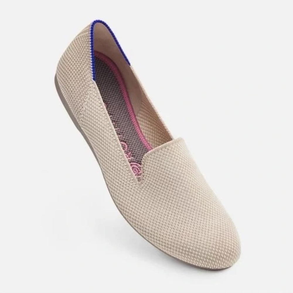 Rothy’s The Loafer in Beige, size 10.5, women’s flat, comfortable shoe